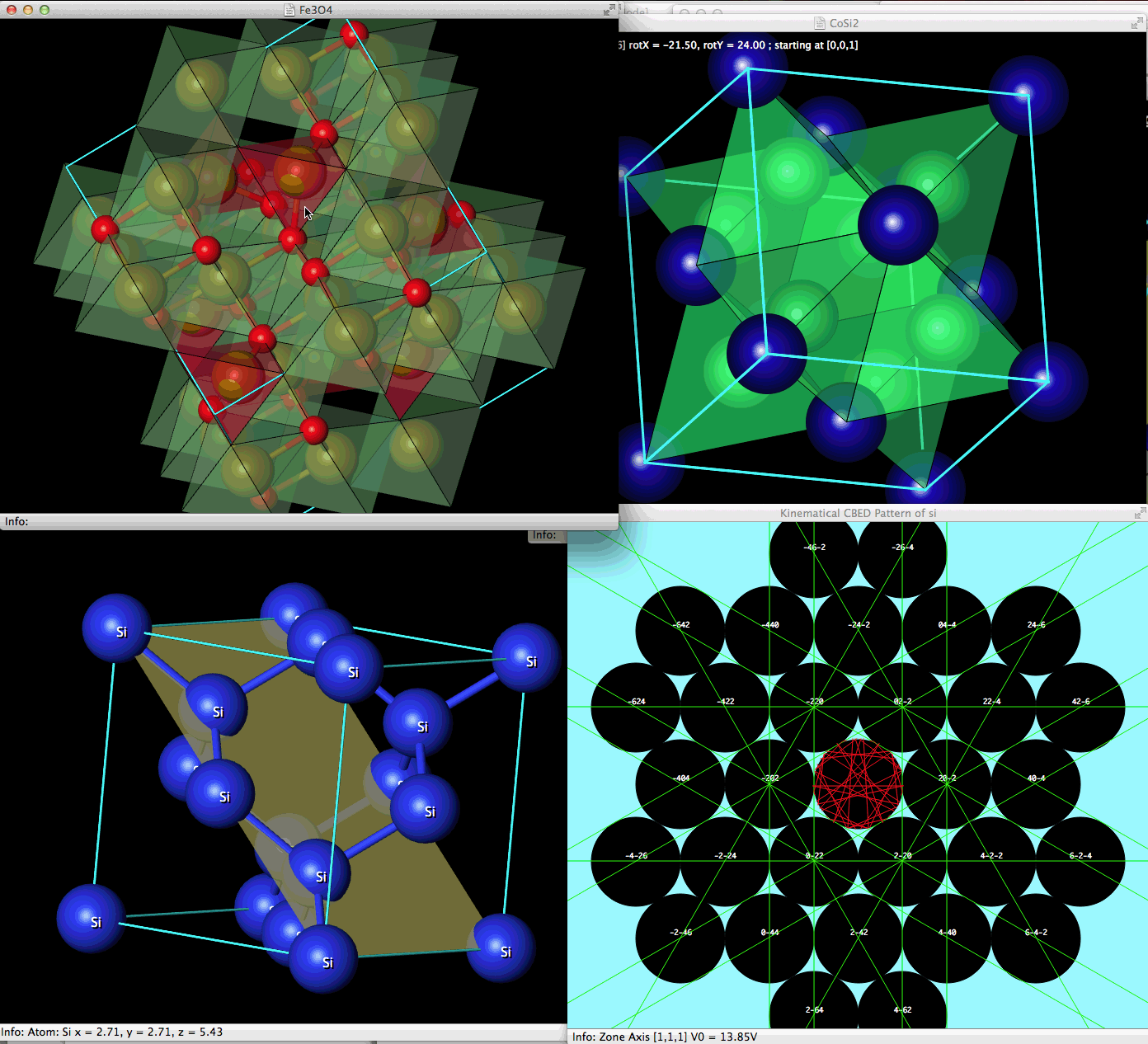 CrystalKit Example with CBED Pattern