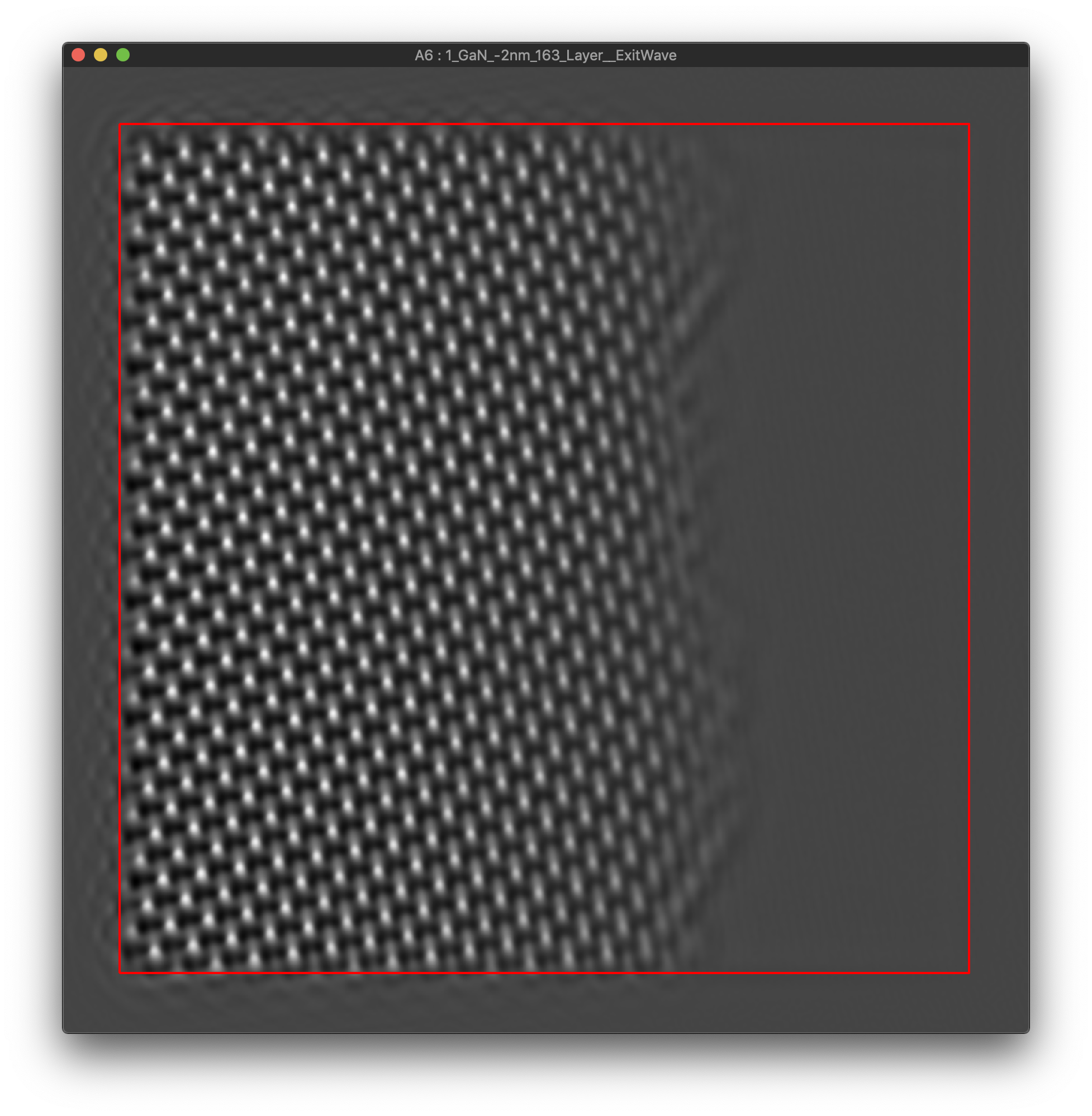 Reconstructed Exit Wave